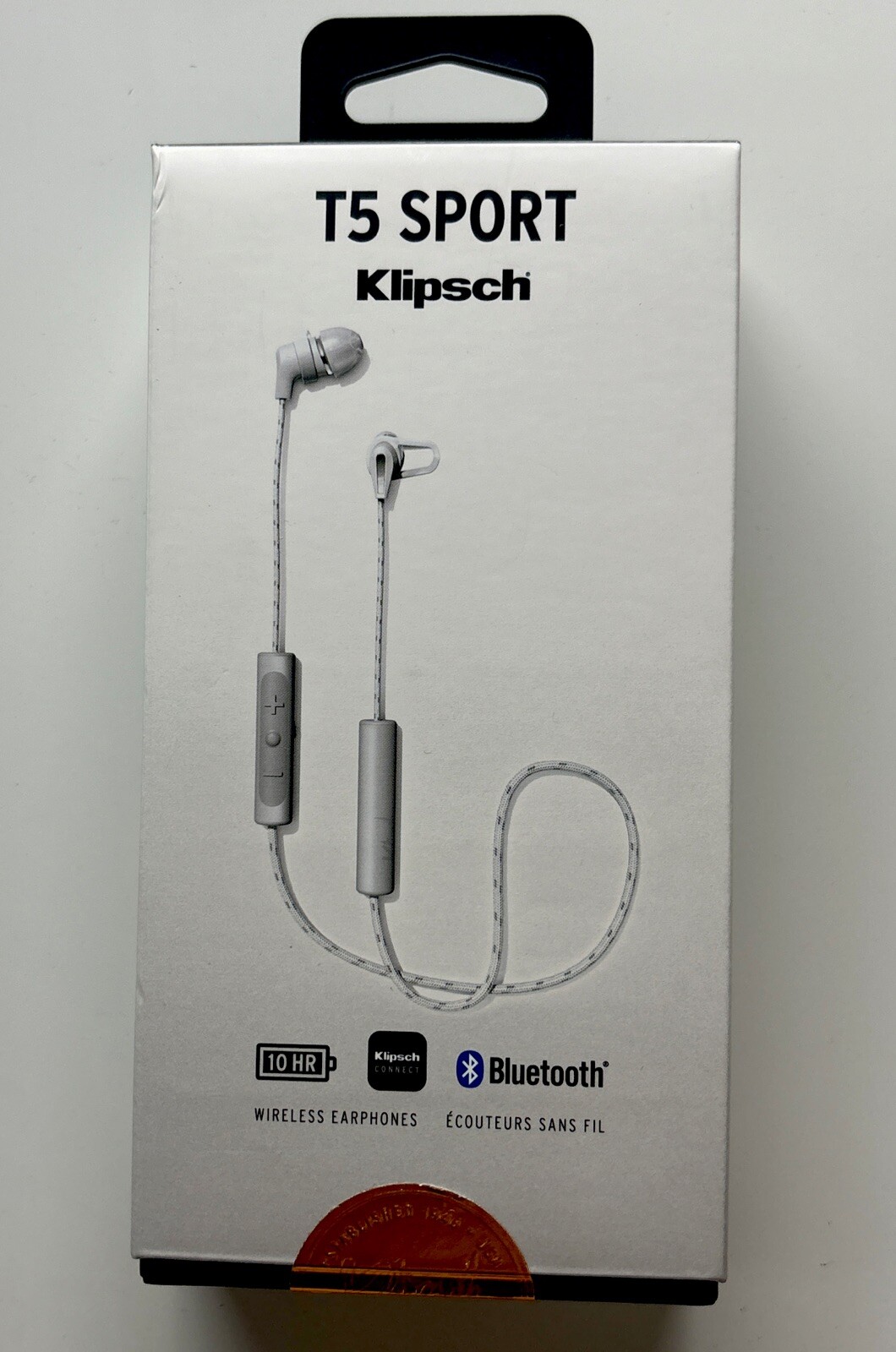 Klipsch T5 Sport Bluetooth Wireless Earphones White New