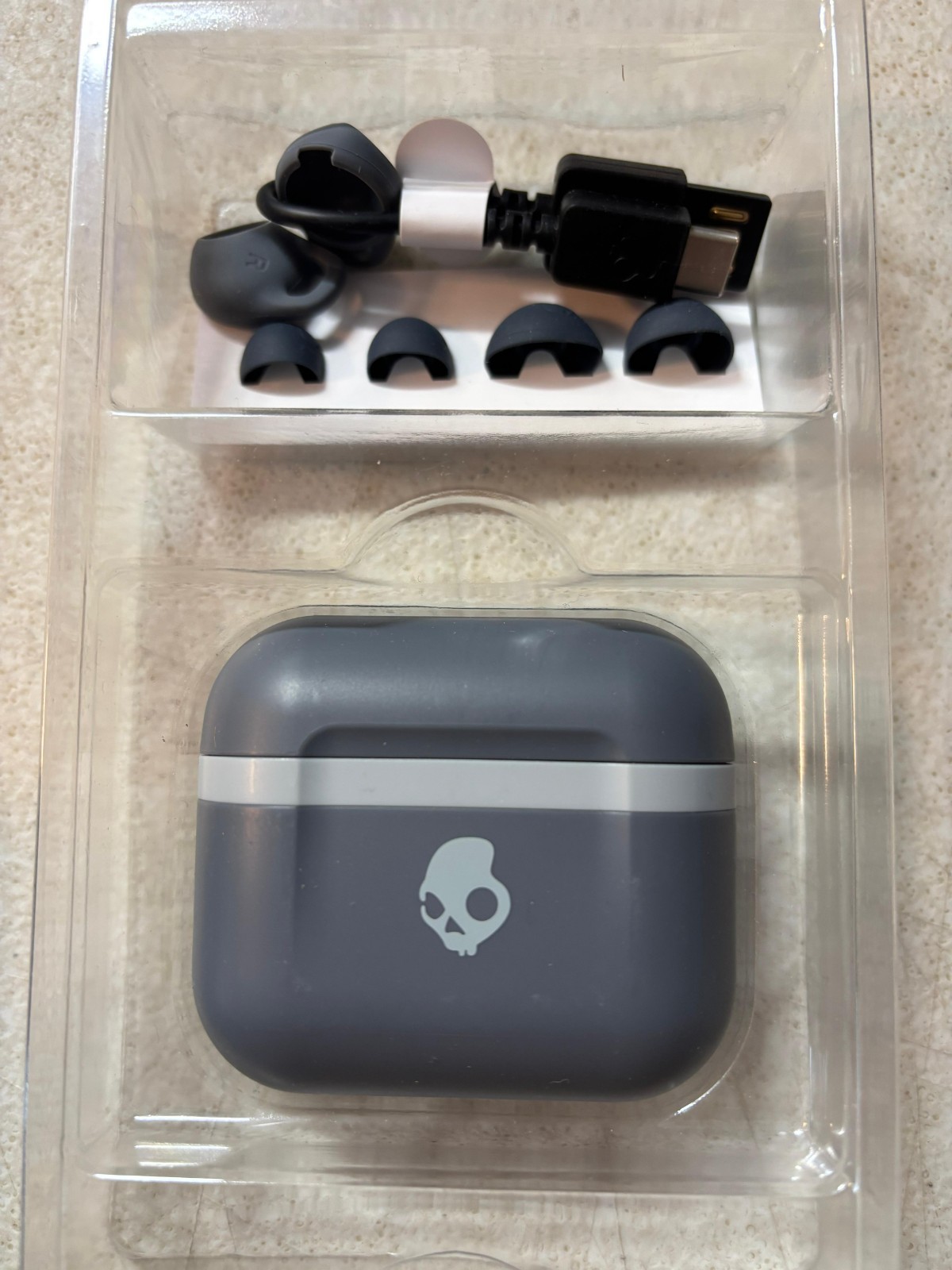 Skullcandy Indy Evo in-Ear Wireless Earbuds, Chill Grey – NEW