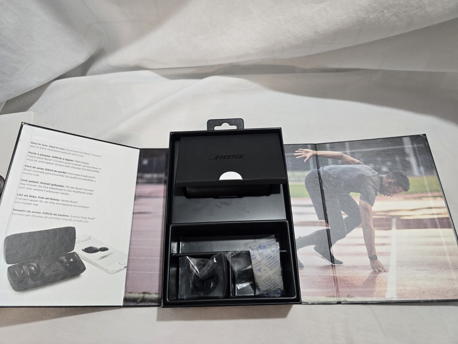 Bose SoundSport Free In Ear Wireless Headphones – Black- Open Box- Free Shipping