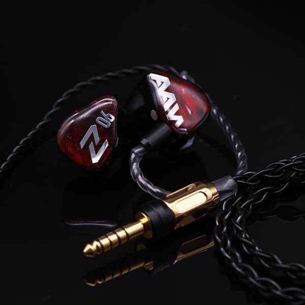 Hybrid IEM AAW Z06 4.4mm Balanced Wired Earphones Bass Audiophile