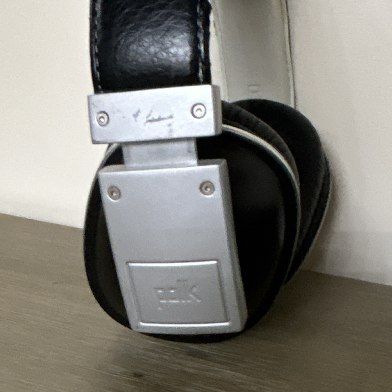 Polk Audio Over-Ear Headphones Black White Silver Adjustable Headband (No Cable)