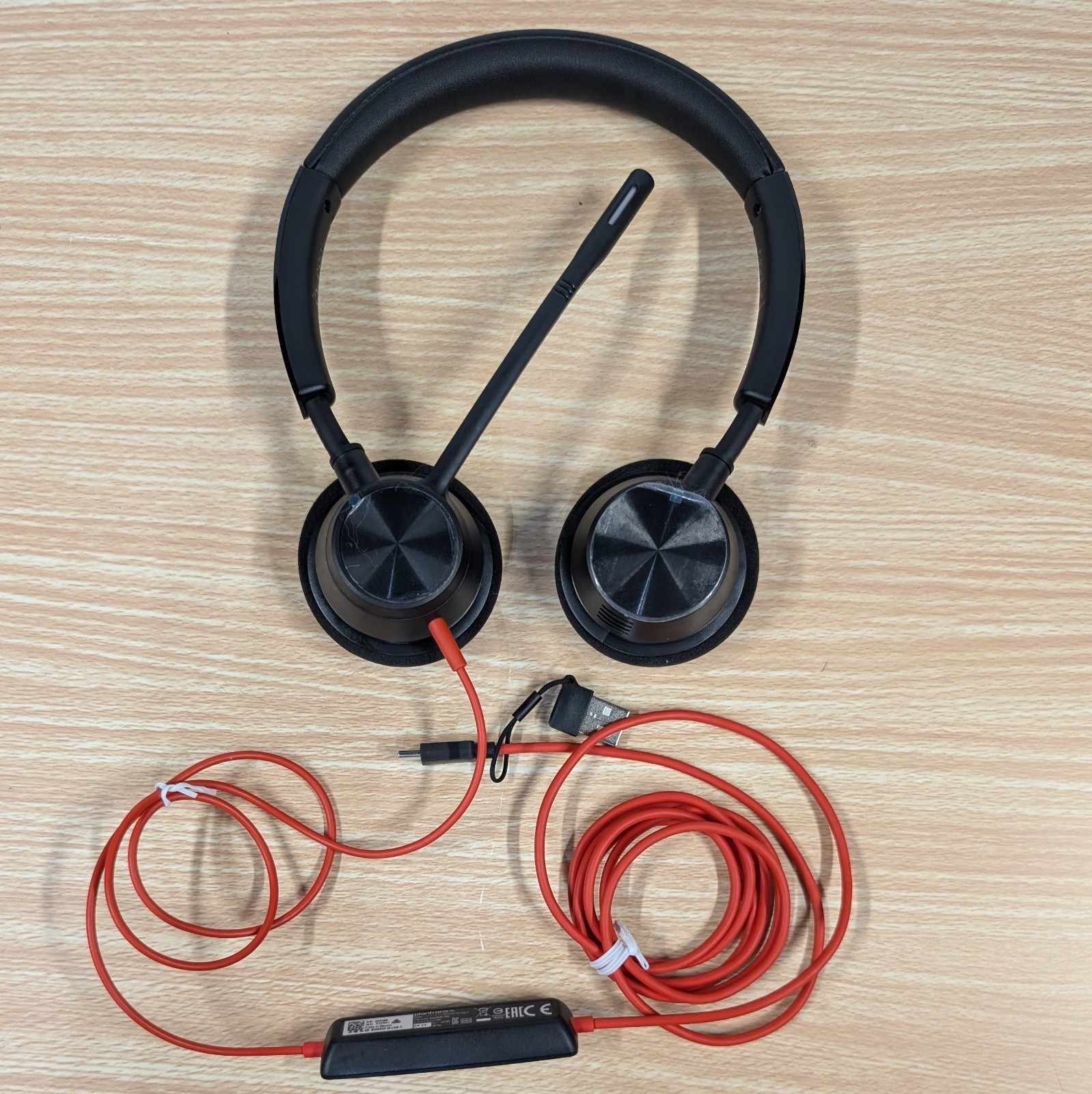 Plantronics Blackwire BW3320-M USB-A & C Wired Headset Headphones Volume