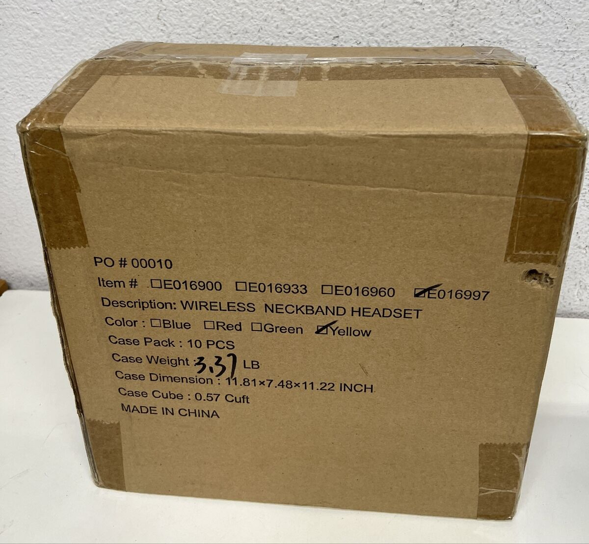 Box of 10 SoundLogic Recoil Bluetooth Headphones Earphones Nextgen Sport Yellow