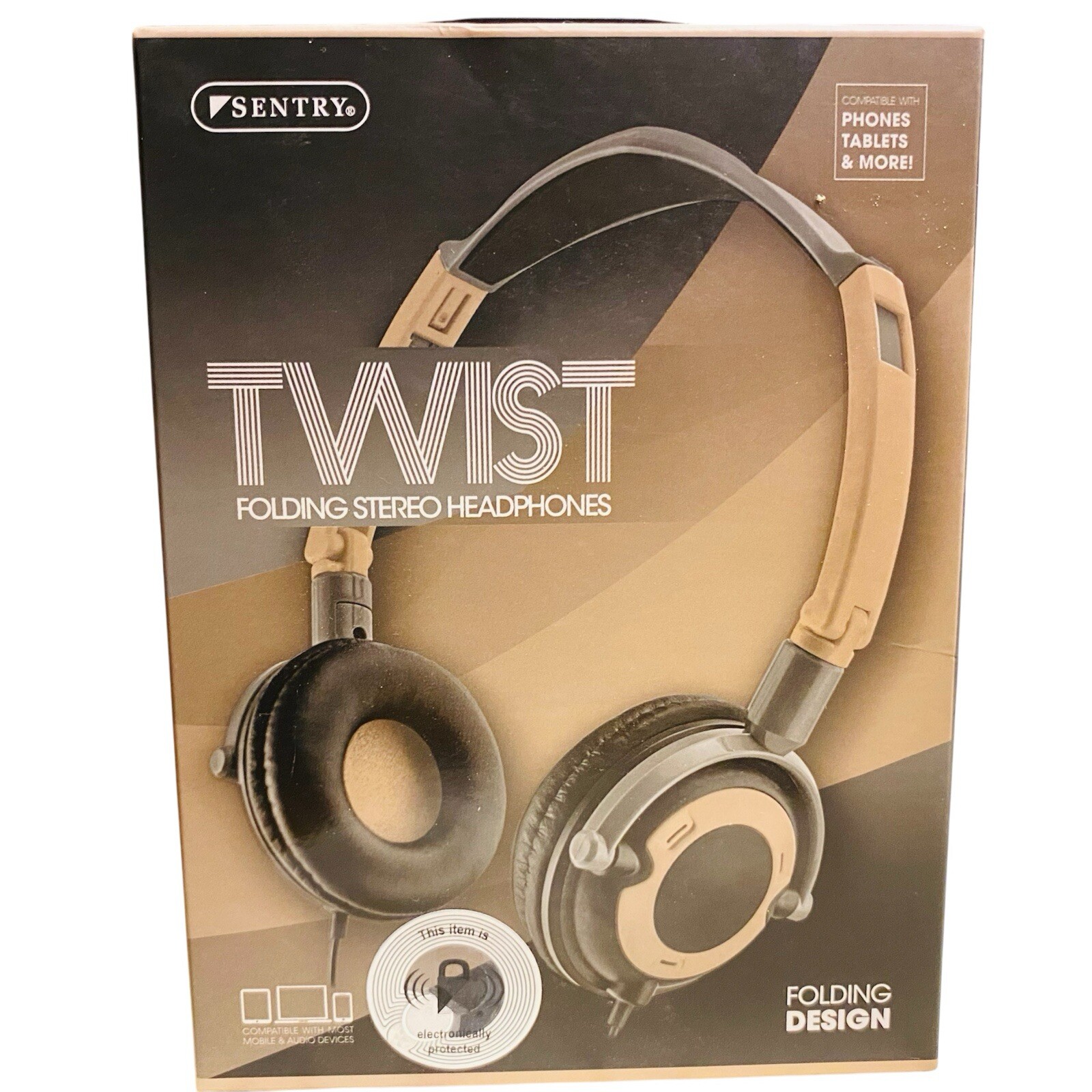 Sentry TWIST Folding Stereo Headphones HO425 – New in Box