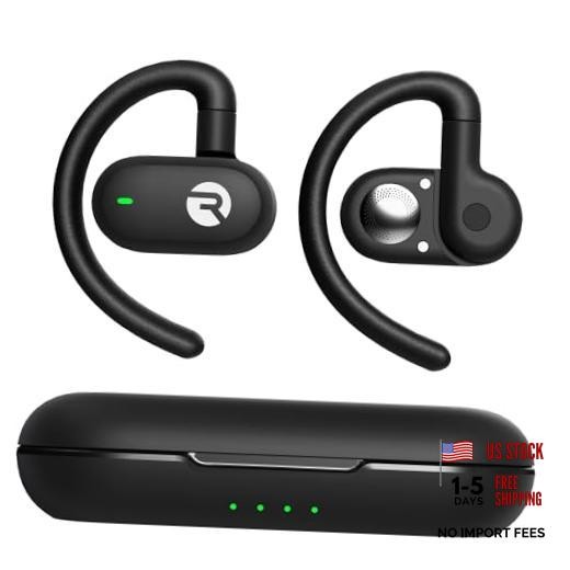 Fitness Open Ear Earbuds – Open Ear Headphones, Earbuds Wireless Black