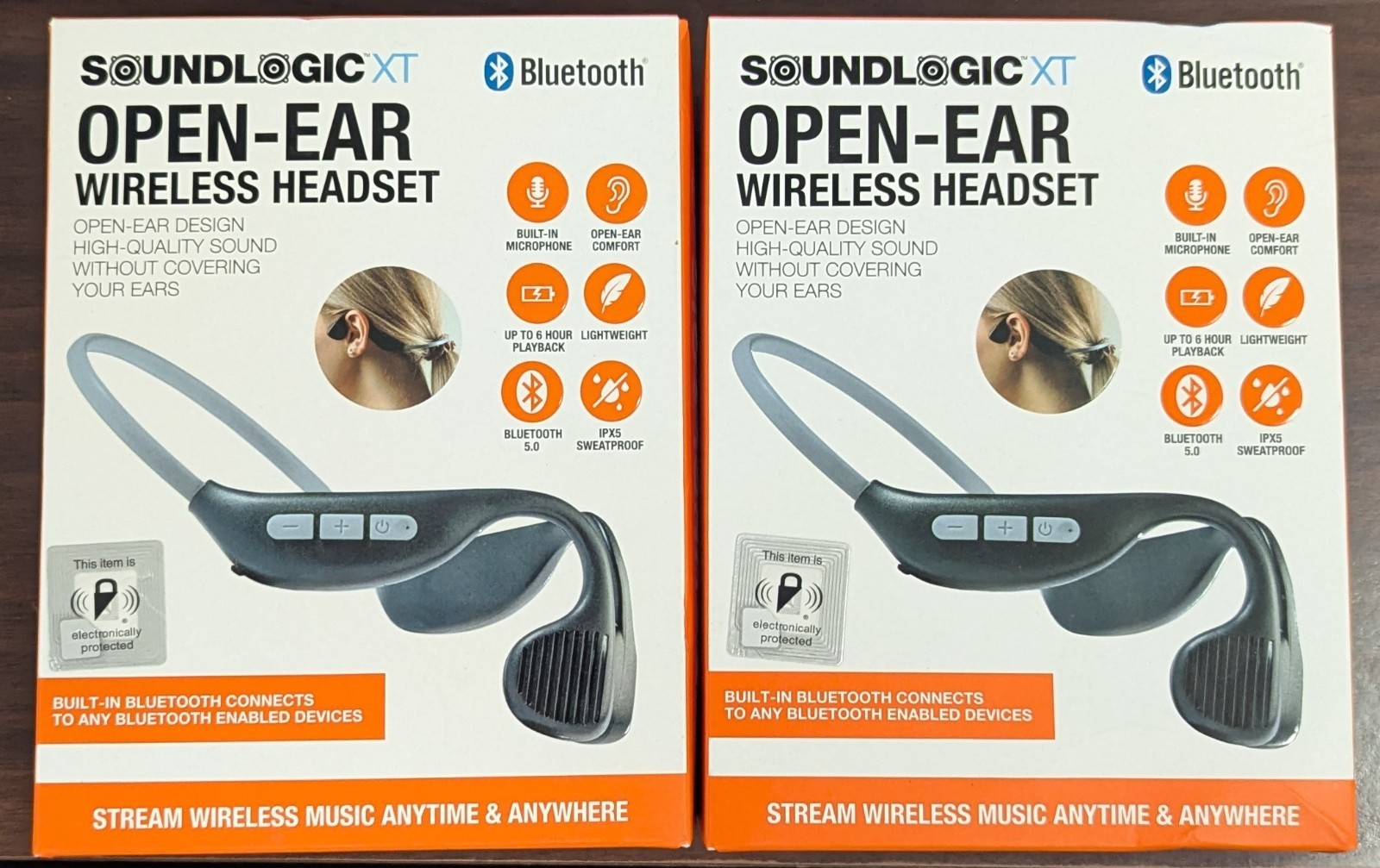 LOT OF 2 – SOUNDLOGIC XT OPEN-EAR WIRELESS HEADSET – NEW IN BOX