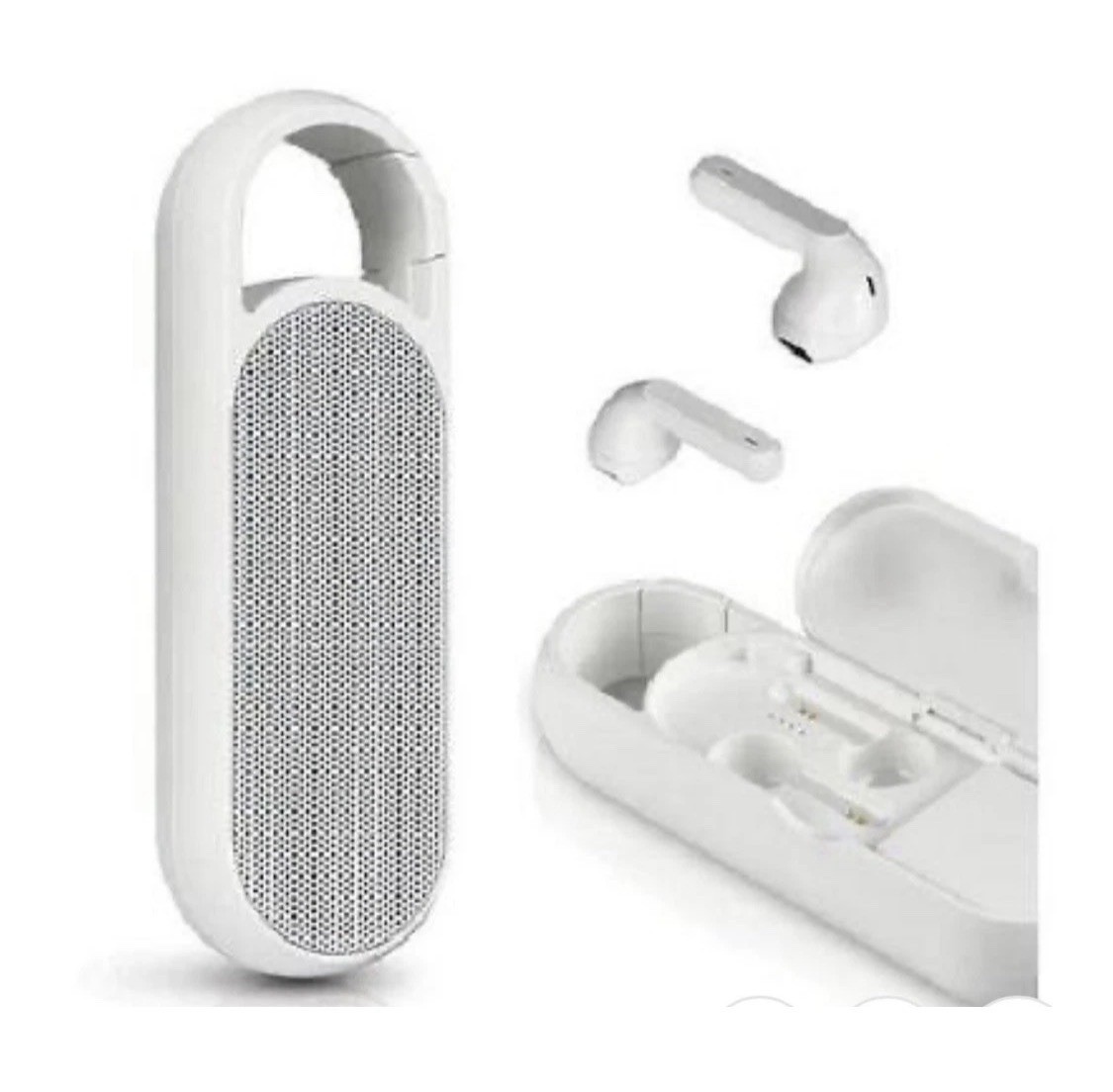 Air Buds Air Duo 2 In 1 True Wireless Earbuds & Bluetooth Speaker Sealed – White