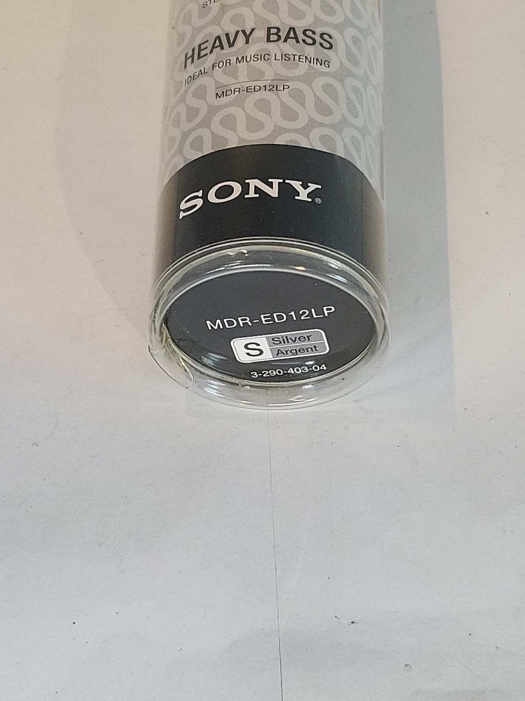 Sony MDR-ED12LP Heavy Bass Booster Stereo Headphones Black/Silver 2009- Sealed !
