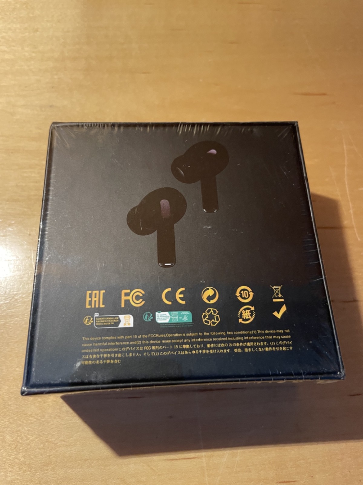 ANC/ENC Double Dark, Noise Reduction, Touch Control Fast Charging Ear Buds Black