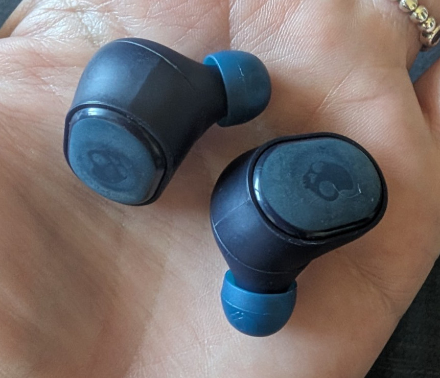 Skullcandy SESH ANC Wireless In-ear Bluetooth Earbuds – Blue w/Charging Cable