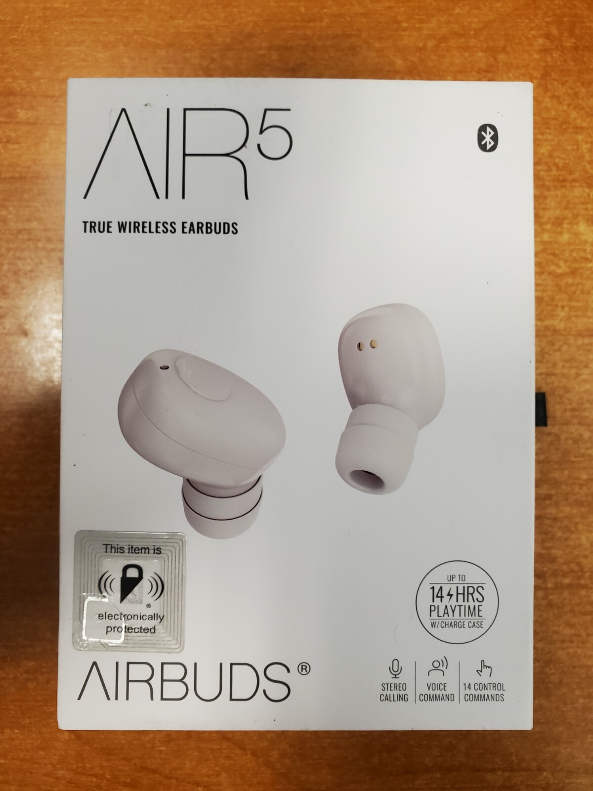 True Wireless AirBuds Air5 Ear Buds White 14 Hours Play Time Bluetooth 1422-R6P5