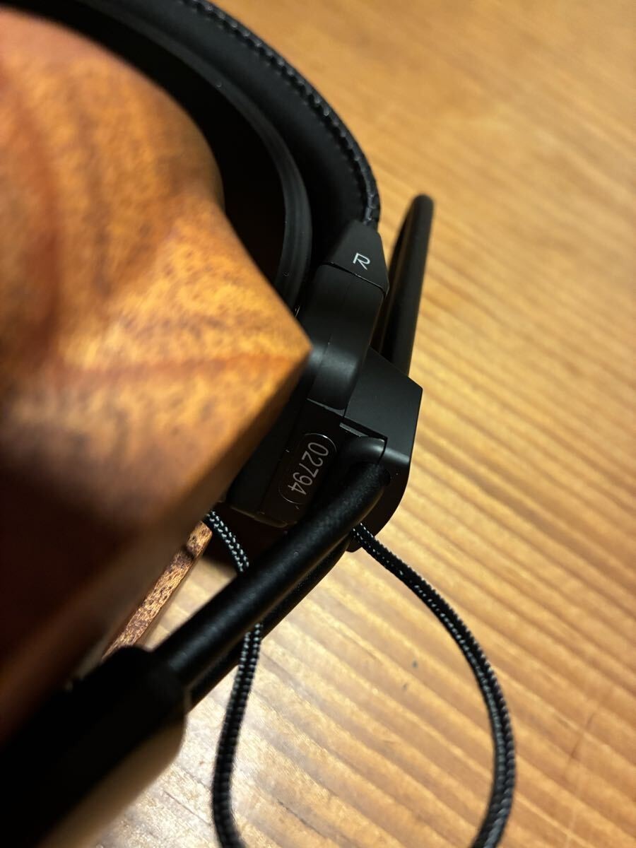 FOSTEX T60RP Planar Magnetic Headphones Wood Housing Black Tested Working