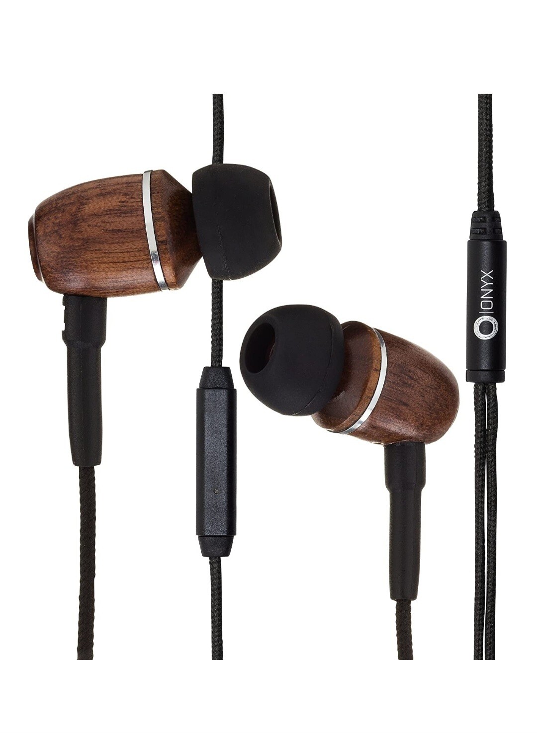 Onyx Noise Canceling in-Ear Wired Headphones with Mic, 3.5mm Plug Compatible…