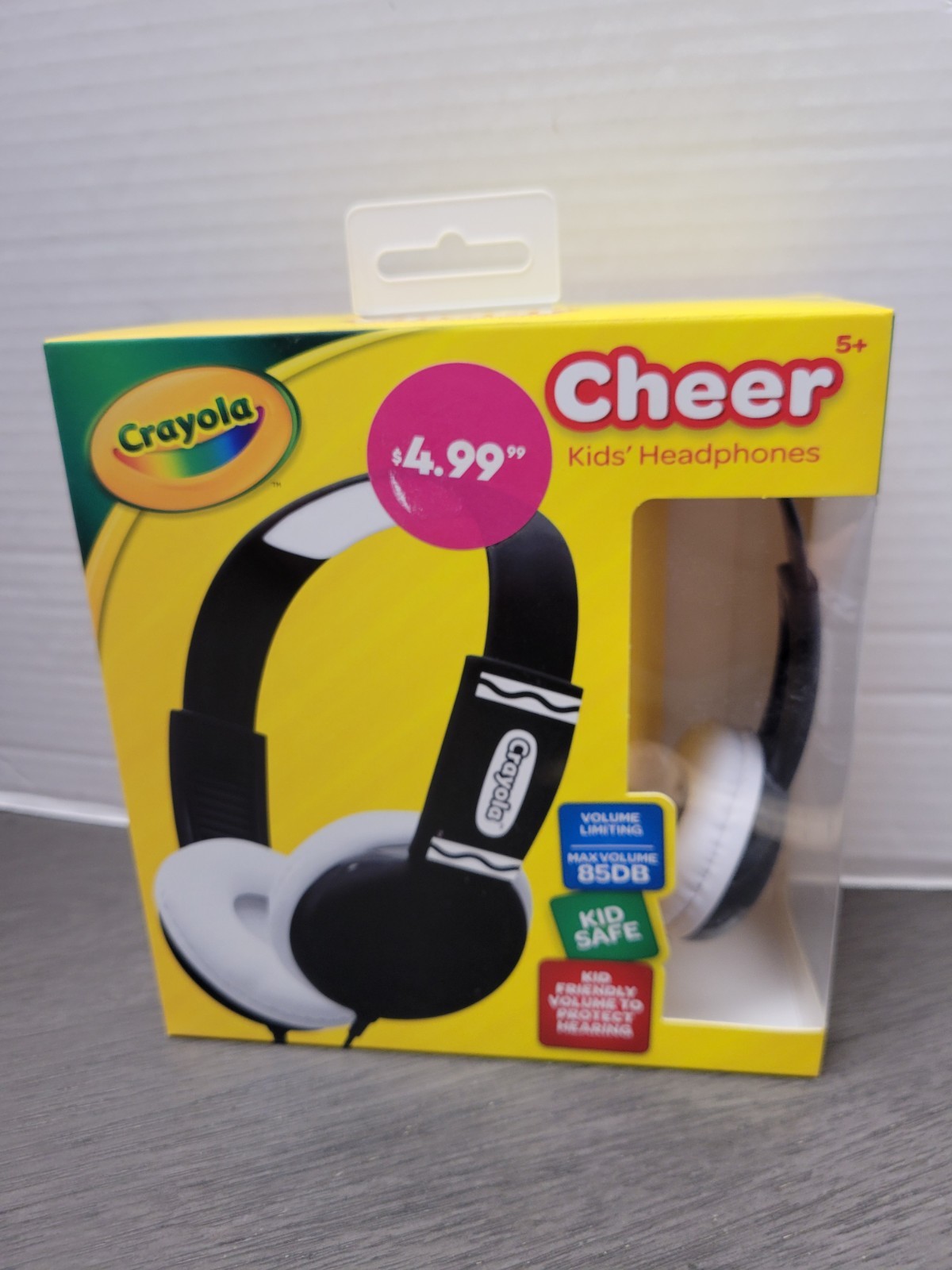 Crayola Cheer Kids’ Wired Headphones (Black/White) (Brand New • Factory Sealed)