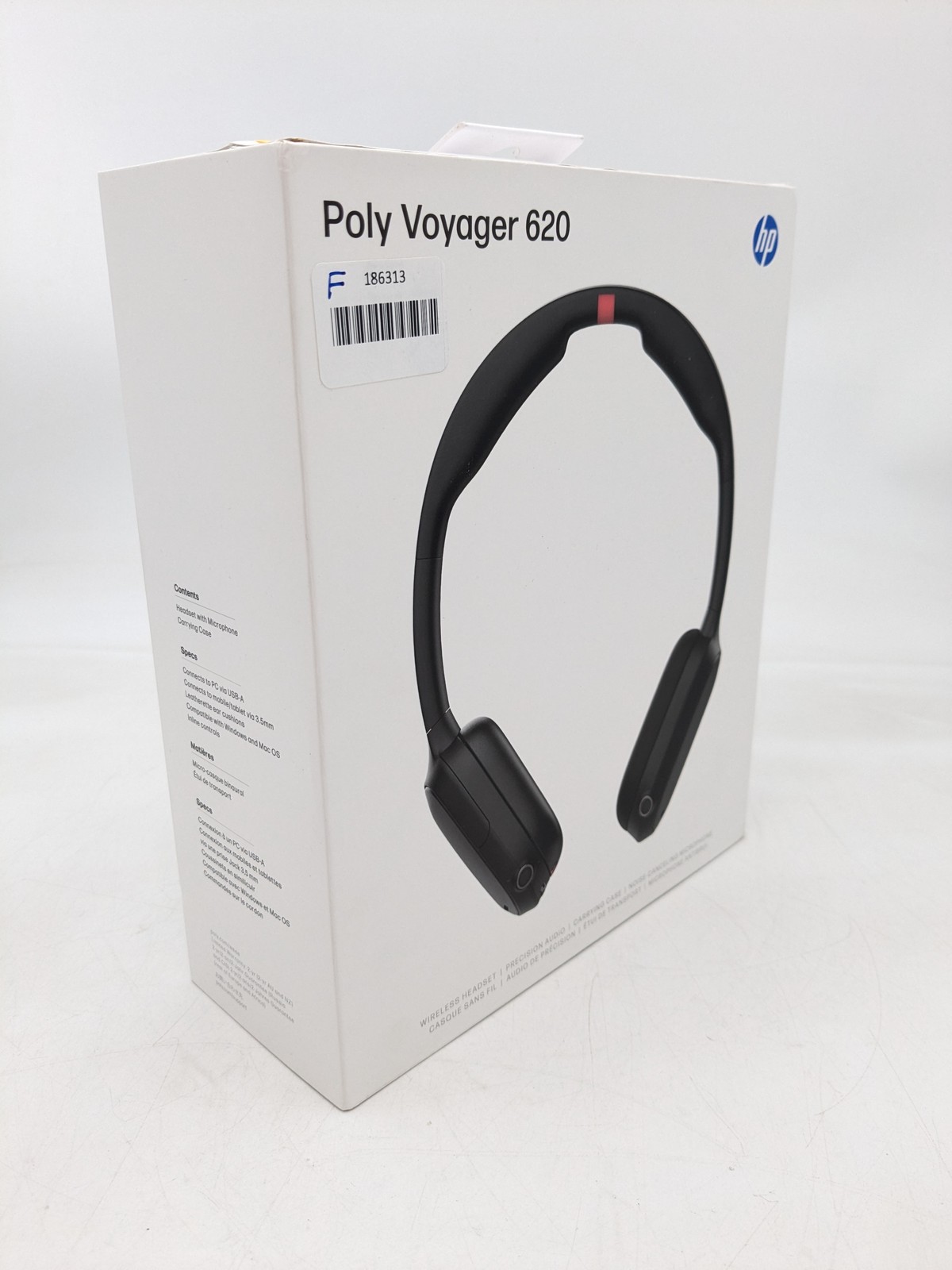 HP Poly Focus 620 Fold Bluetooth Wireless Headset W/ Carrying Case (C56XVAA#AC3)
