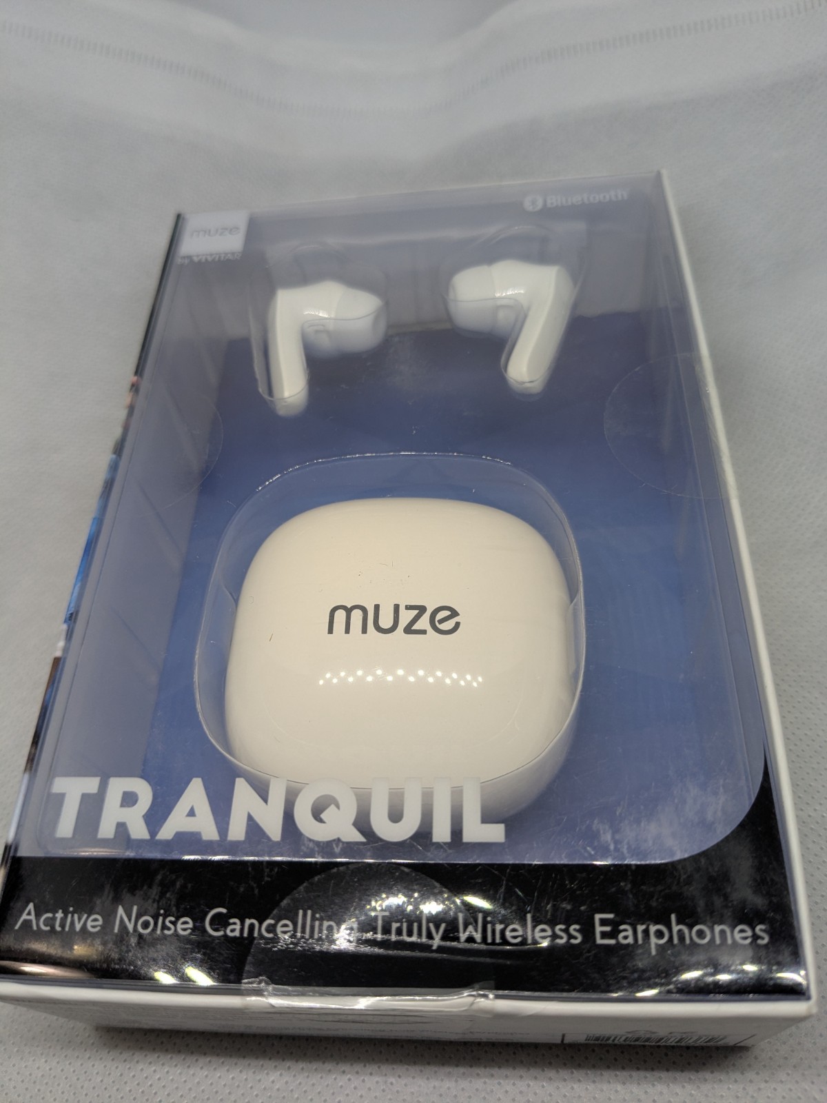 Muze Tranquil Wireless Earbuds Bluetooth ANC – 1 Pack – New