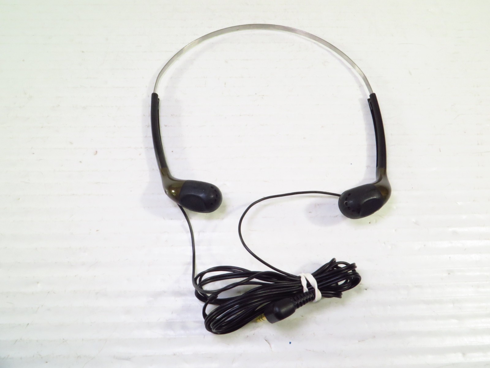 Sony MDR-W12 Headphones, 3.5mm Stereo Plug, Black & Brown, Tested