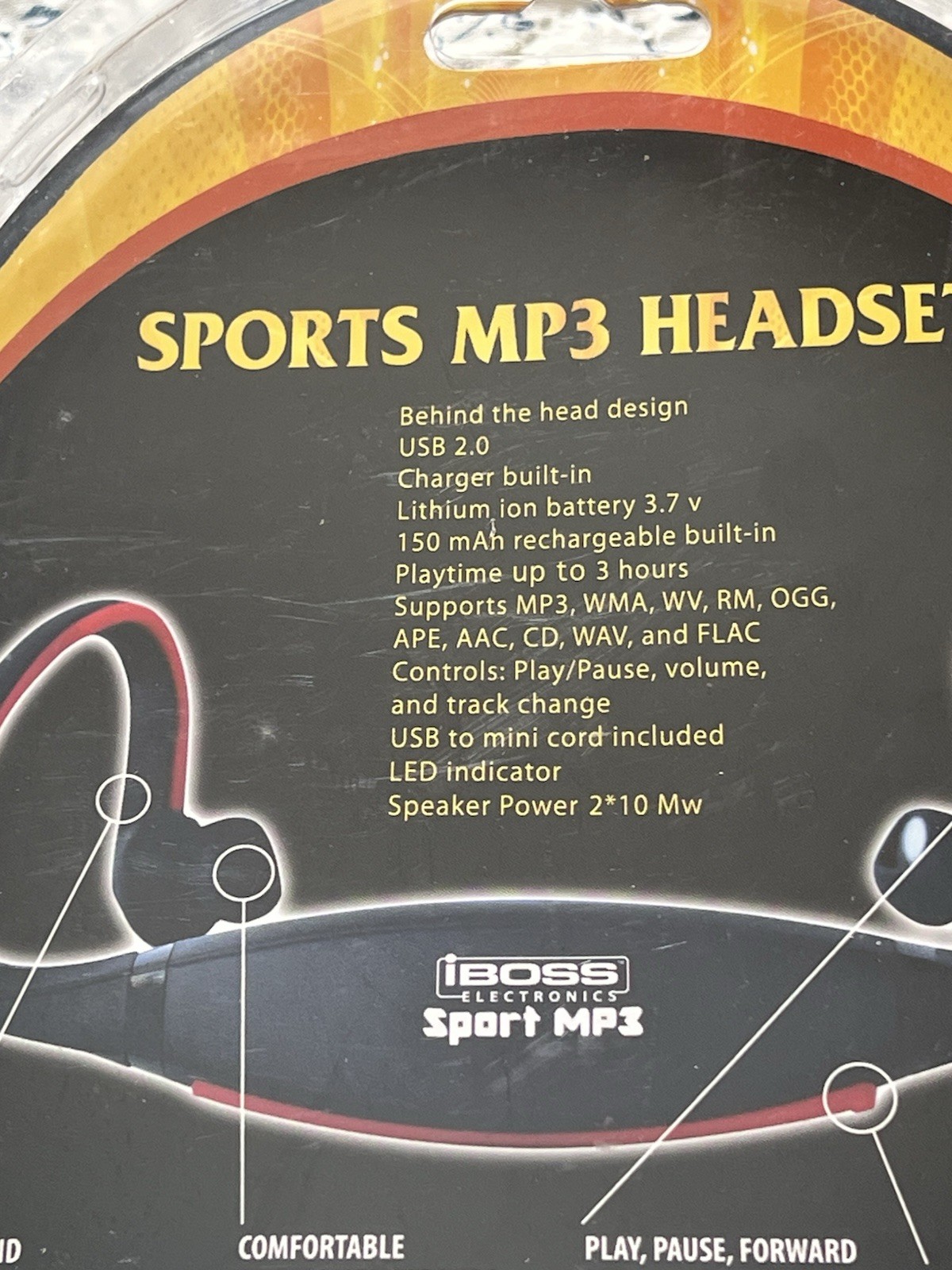 IBoss Electronics Sports MP3 Headset