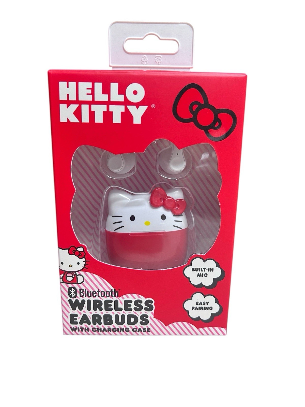 Hello Kitty Bluetooth Wireless Earbuds Built-in Mic with Charging Case