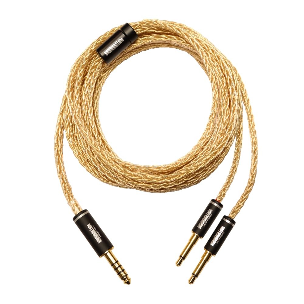 NOBUNAGA Labs Tenrai-Kiwami 4.4mm Balanced Headphone Cable Silver Japan Import