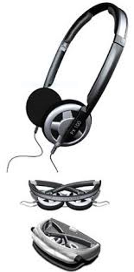 SENNHEISER PX 100 ULTRA RARE FOLDABLE HEADPHONES +RIGID CASE NEW SEALED