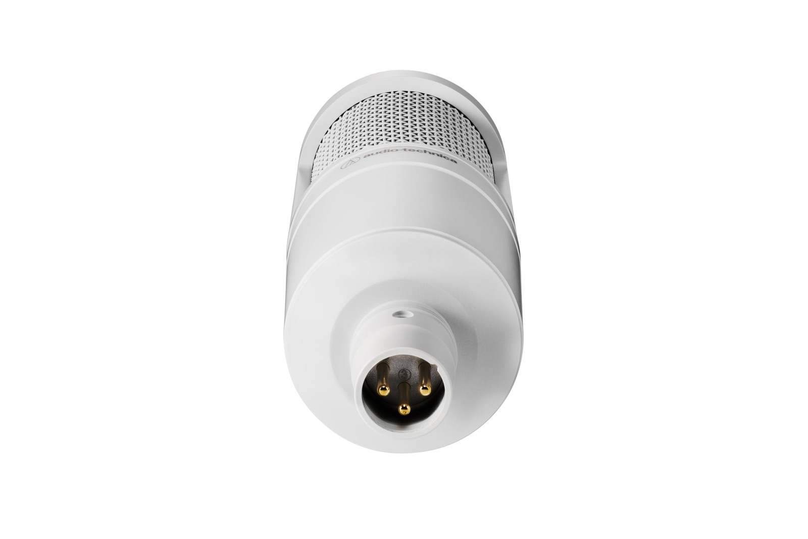 Audio Technica AT2020 CWH Condenser Microphone XLR White Pop Filter Shock Mount