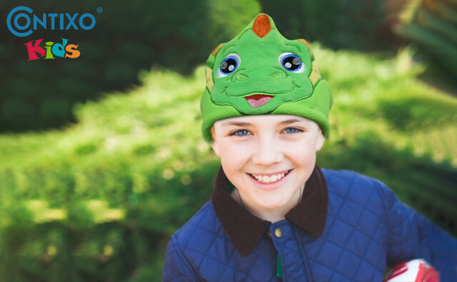 Contixo H1 Kids Soft Fleece On-Ear Headphones Animal Design Warm Earphone