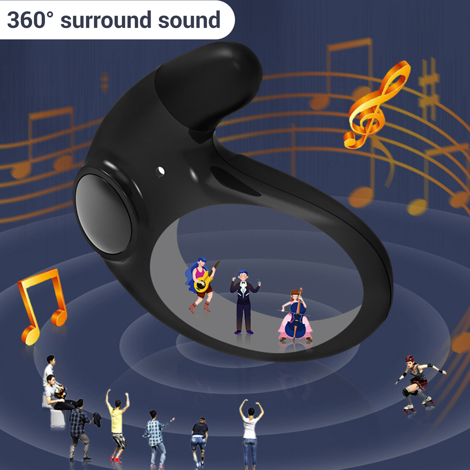 2024 Bluetooth Earbud Headset TWS 5.3 Wireless Earphone Invisible for All Phone