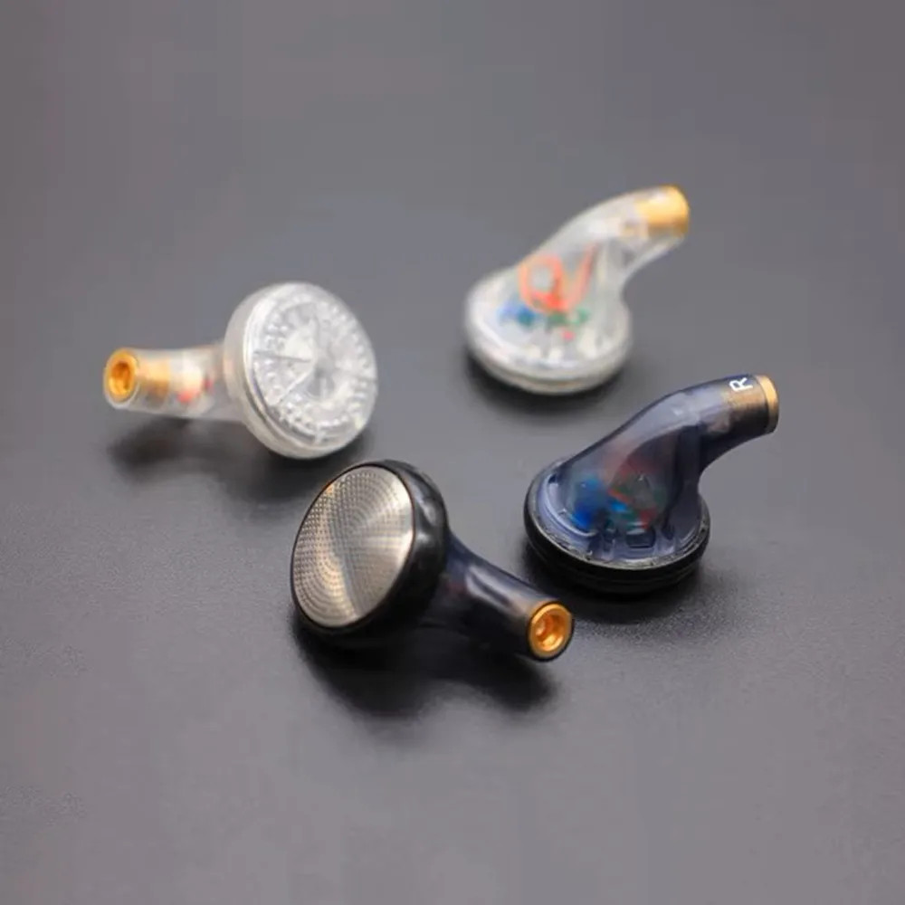 FENGRU JZ32 Flat Head Earbuds Beryllium/LCP/PET Driver 300Ω DIY In-Ear