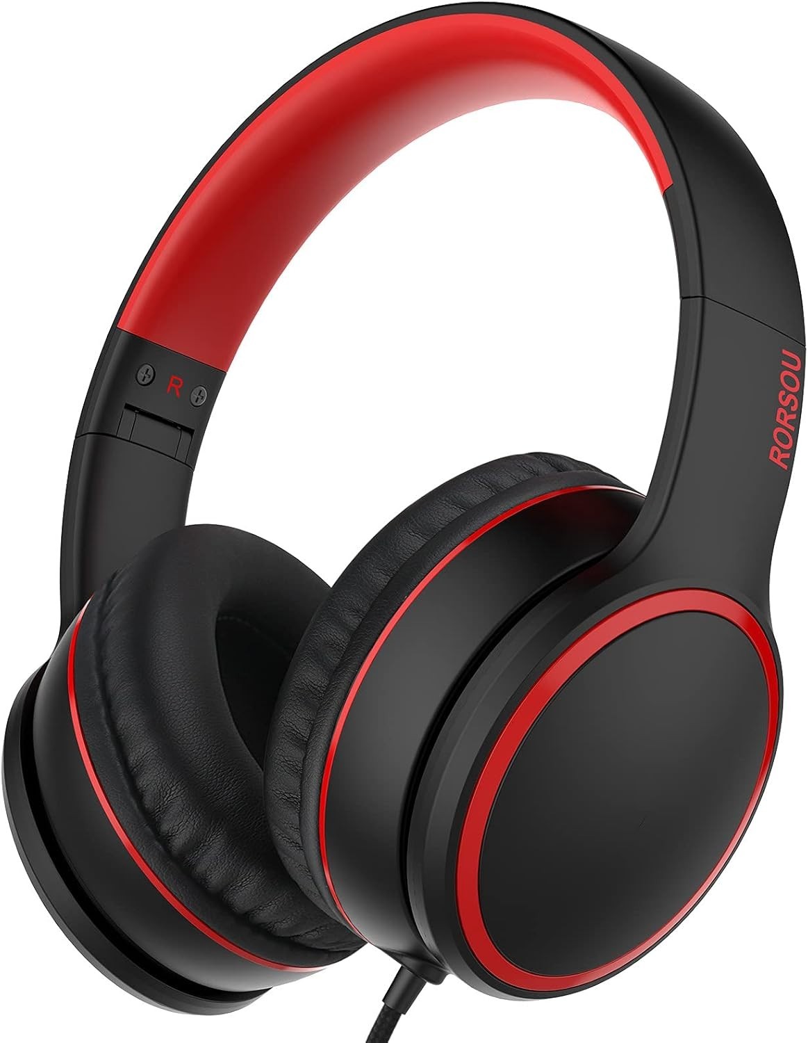 Over-Ear Wired Headphones with Microphone and Noise Isolation for Smartphones