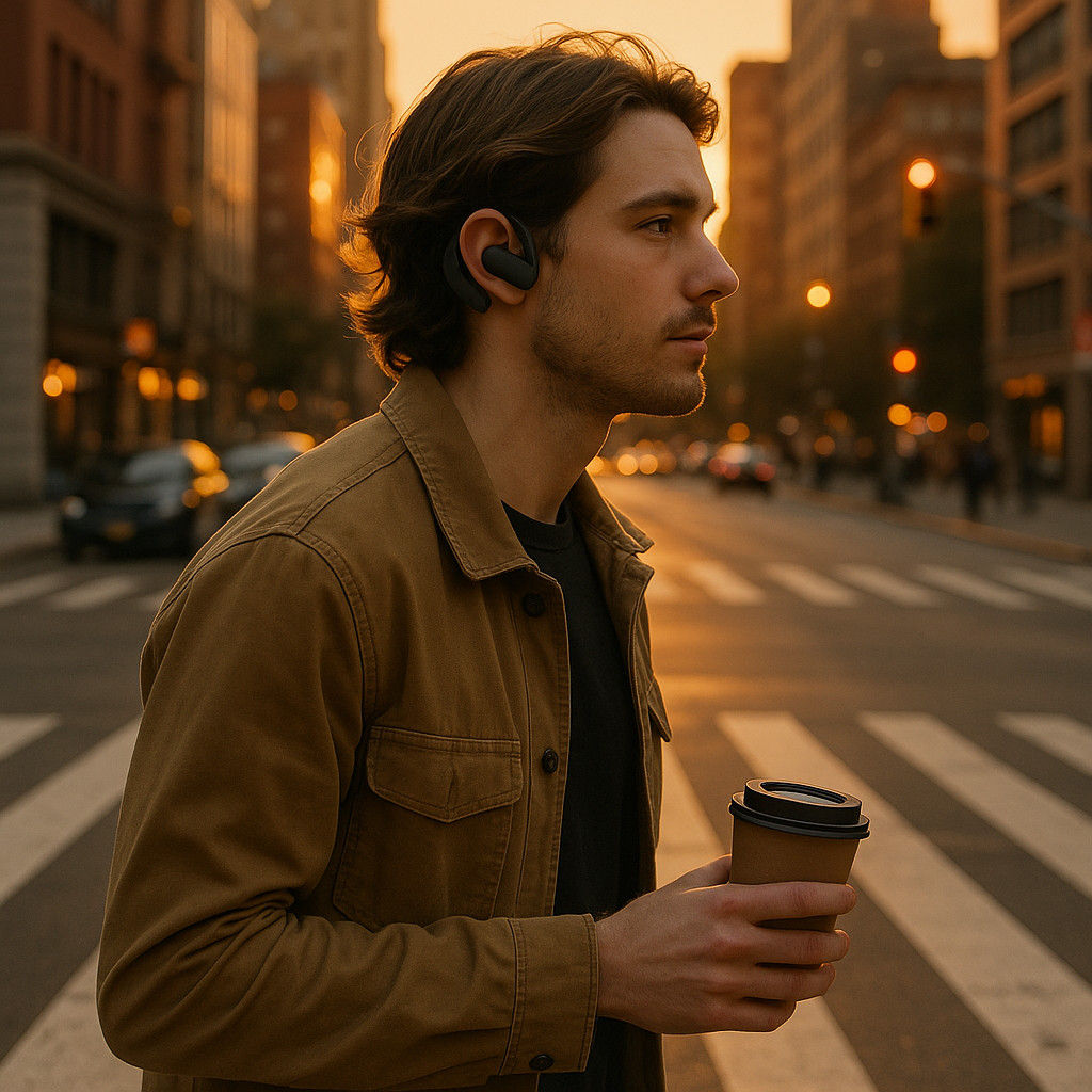 M62 TWS Wireless Earphone Open-Ear Ear-Hook Bluetooth V5.46 Display