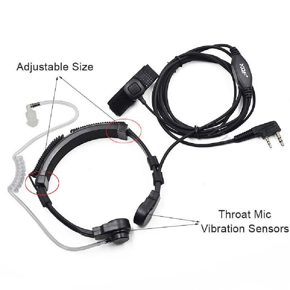 Replacement Throat Mic Earpiece Headset For Baofeng UV5R 888S UV82 UV-B6 UV8D