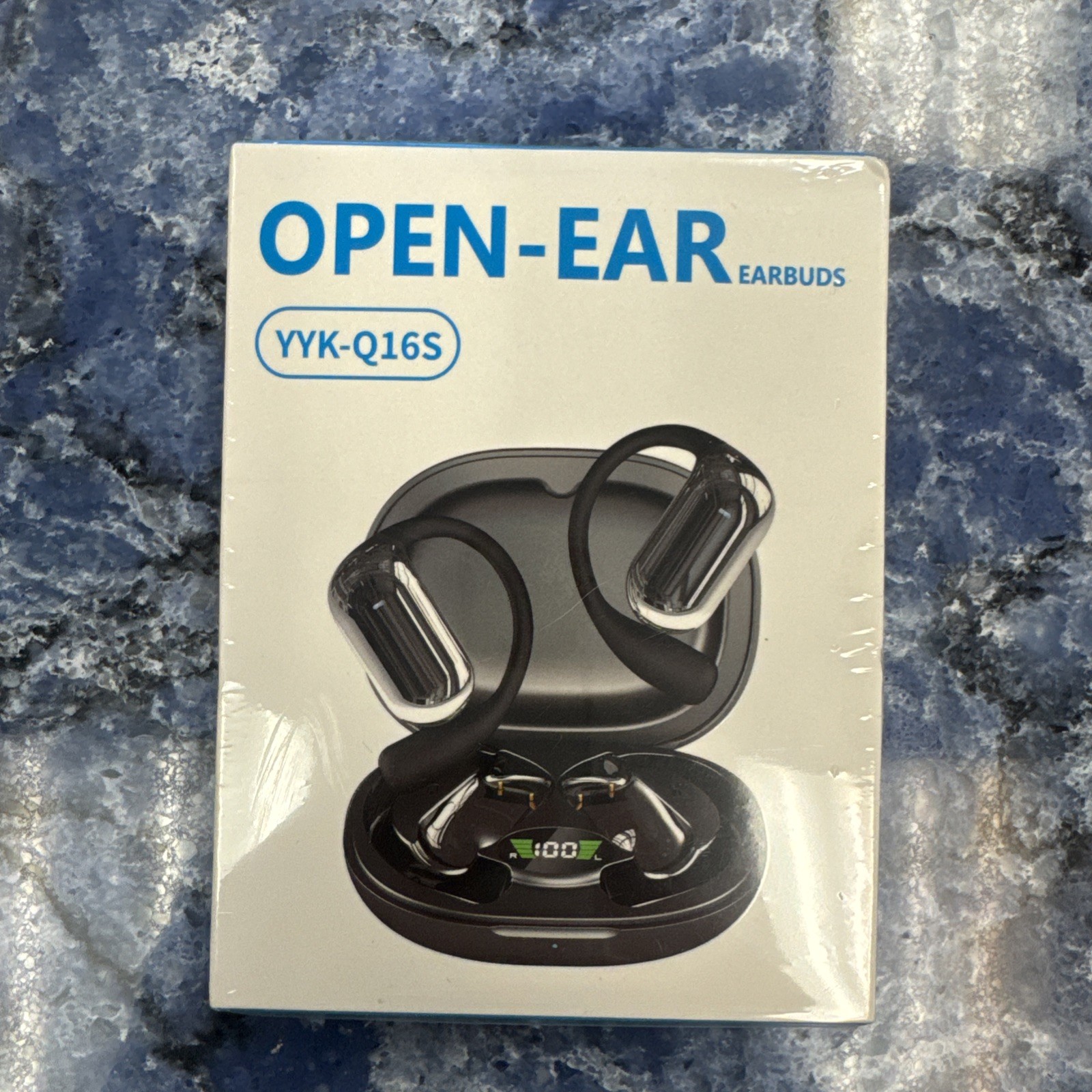 YYK YYK-Q16S Open-Ear Ear-Hook Wireless Bluetooth Earbuds, Black