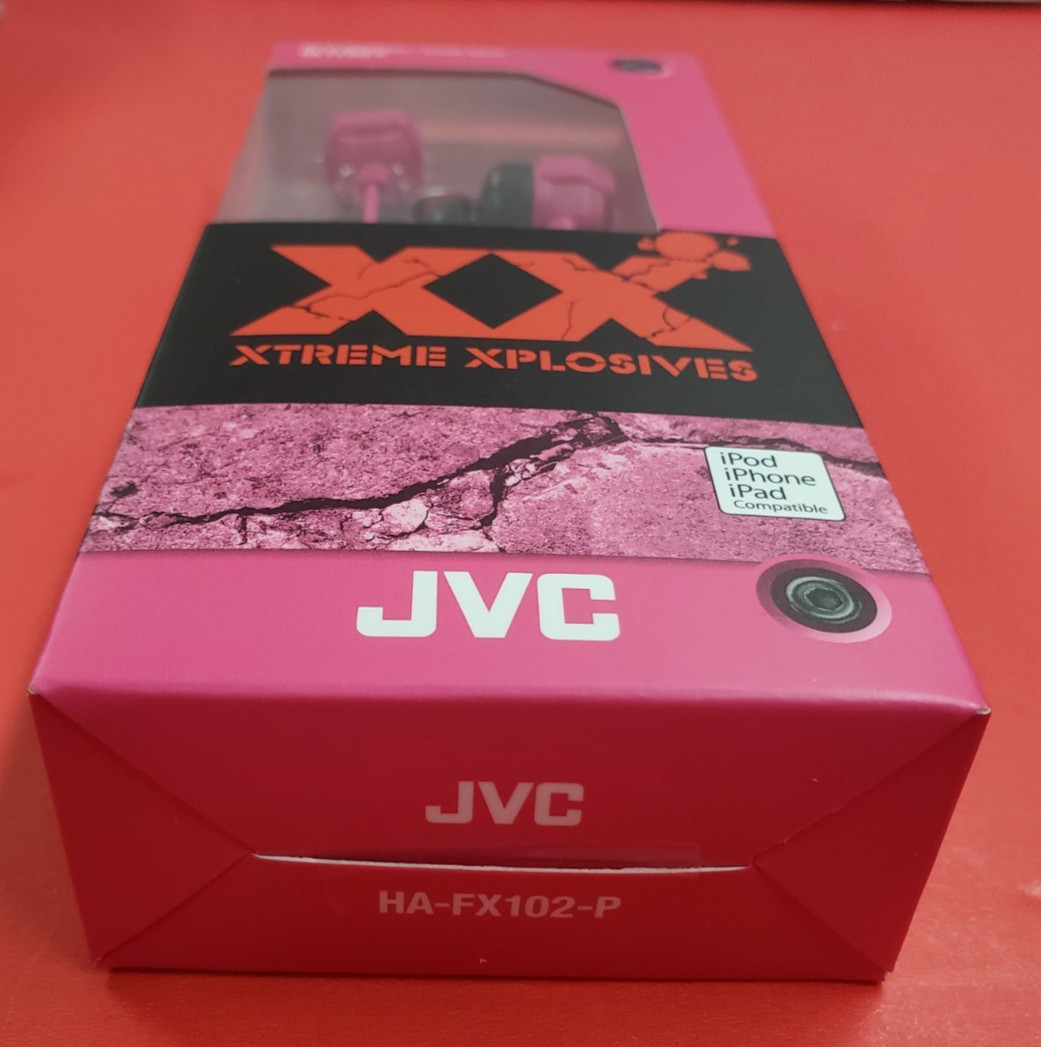 JVC XX Xtreme Xplosives Ha-fx103m-p Headphones With Remote And Microphone Sealed