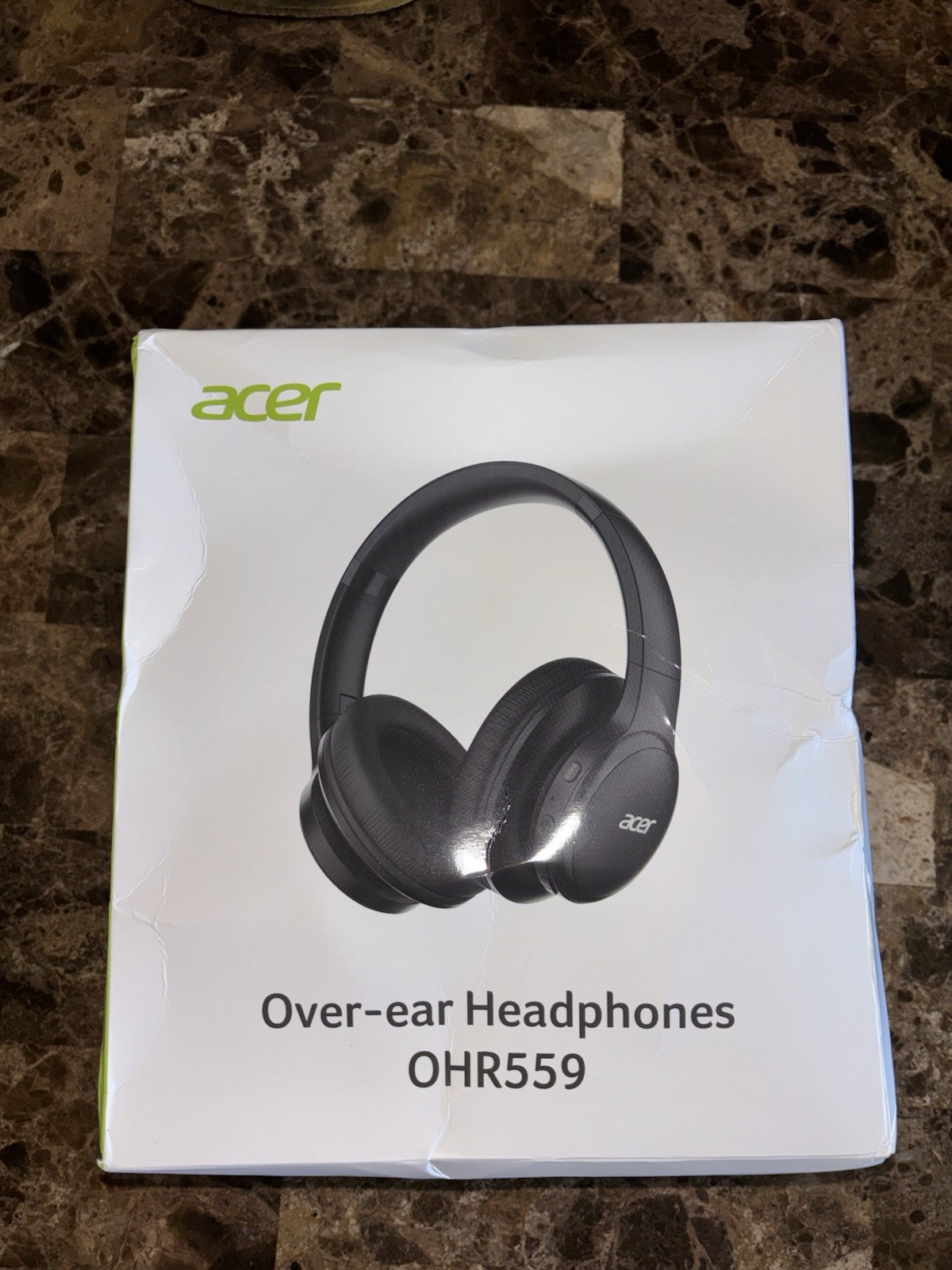 Acer OHR205 Bluetooth Headphones 70H Playtime Foldable Over-Ear Black NEW