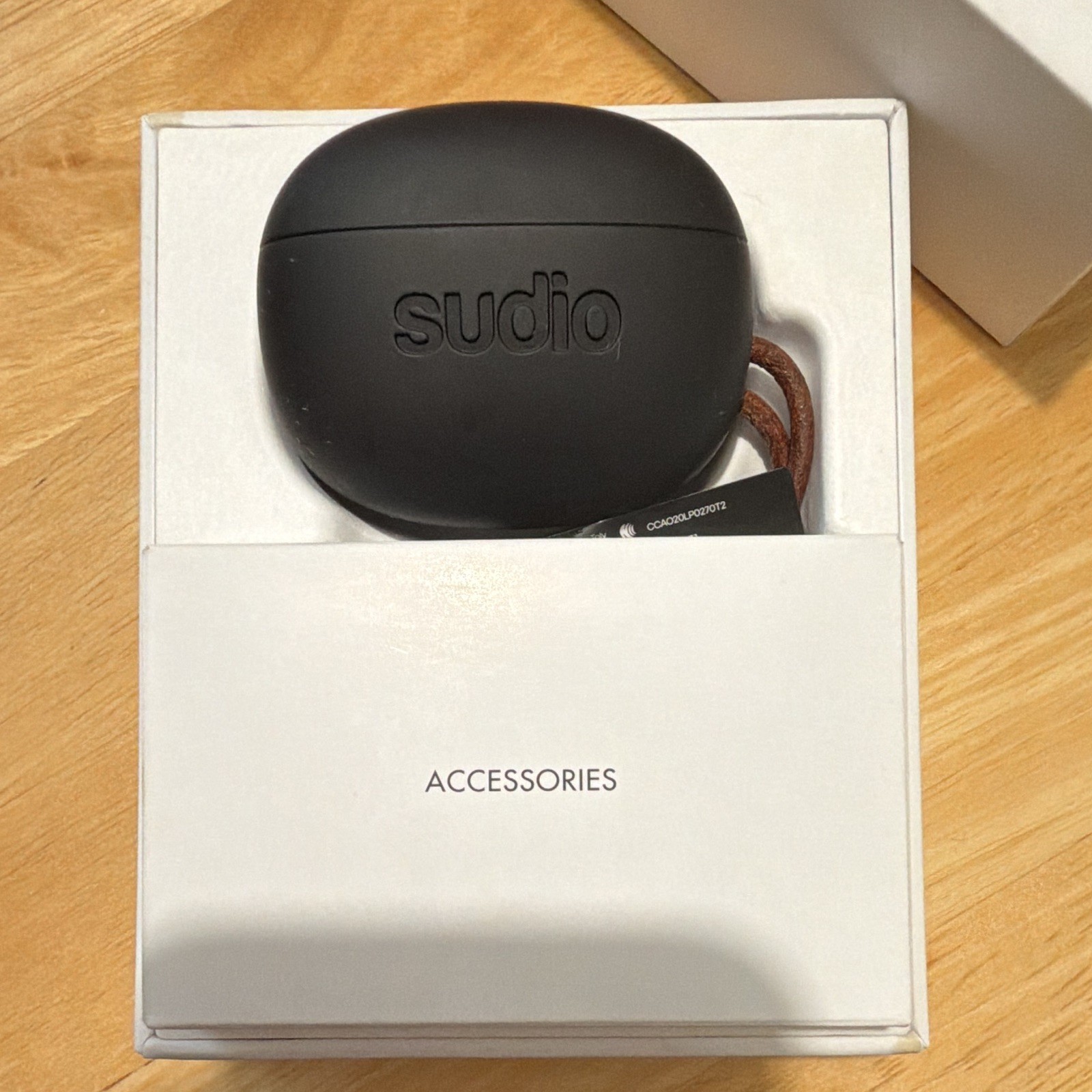 Sudio Tolv True Wireless Bluetooth 5.0 Earbuds Built-In Mic, Black Case