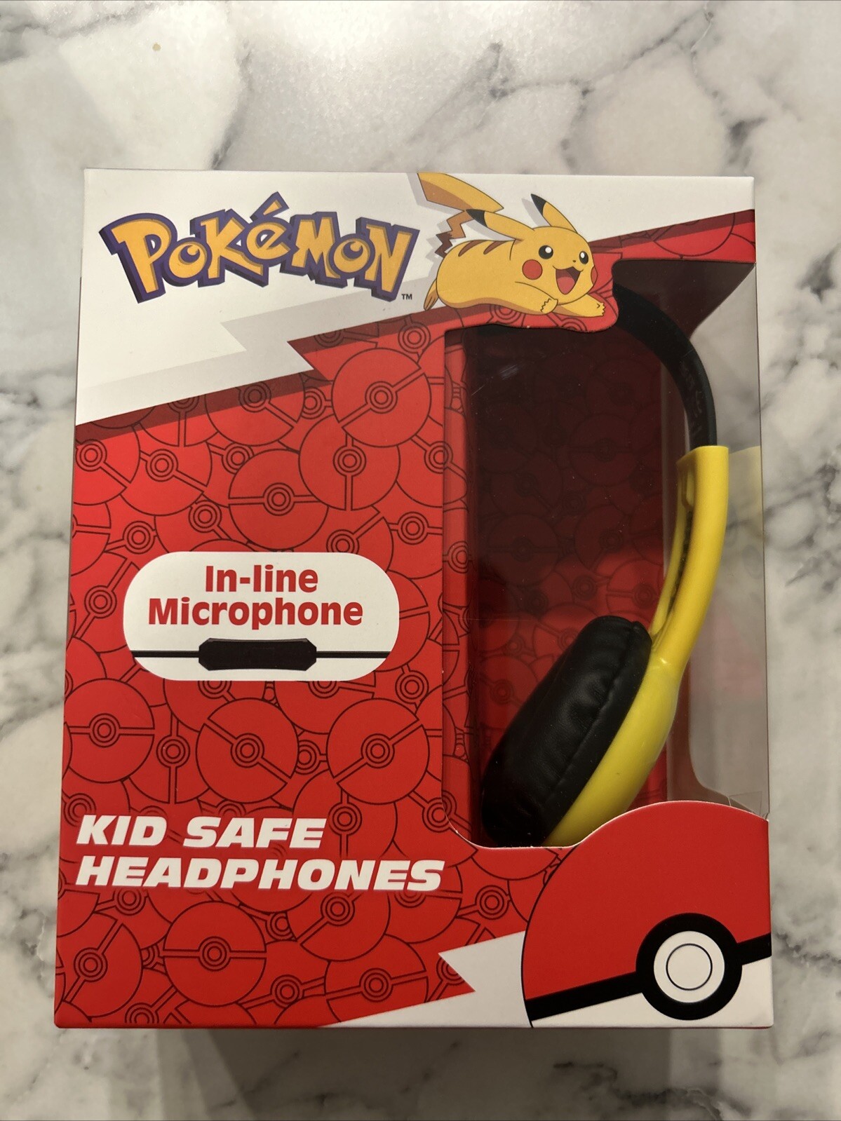 PokéMon Kid Safe Headphones Volume Limiting Technology Age 6+ In-line Microphone