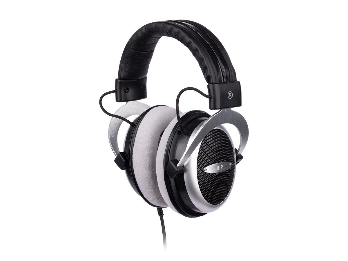 Monoprice Semi-Open Over Ear Wired Headphones Low Deep Bass for Kids Teens Adult