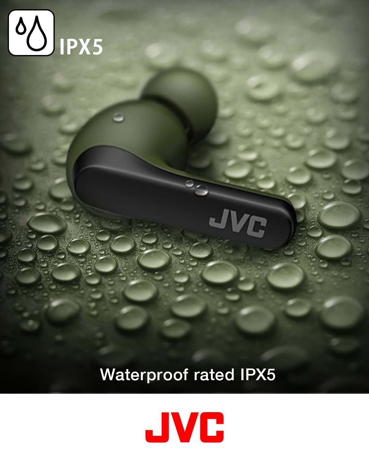 Jvc Riptidz True Wireless Bluetooth 5.1 Earbuds 30 Hour Battery Life Waterproof