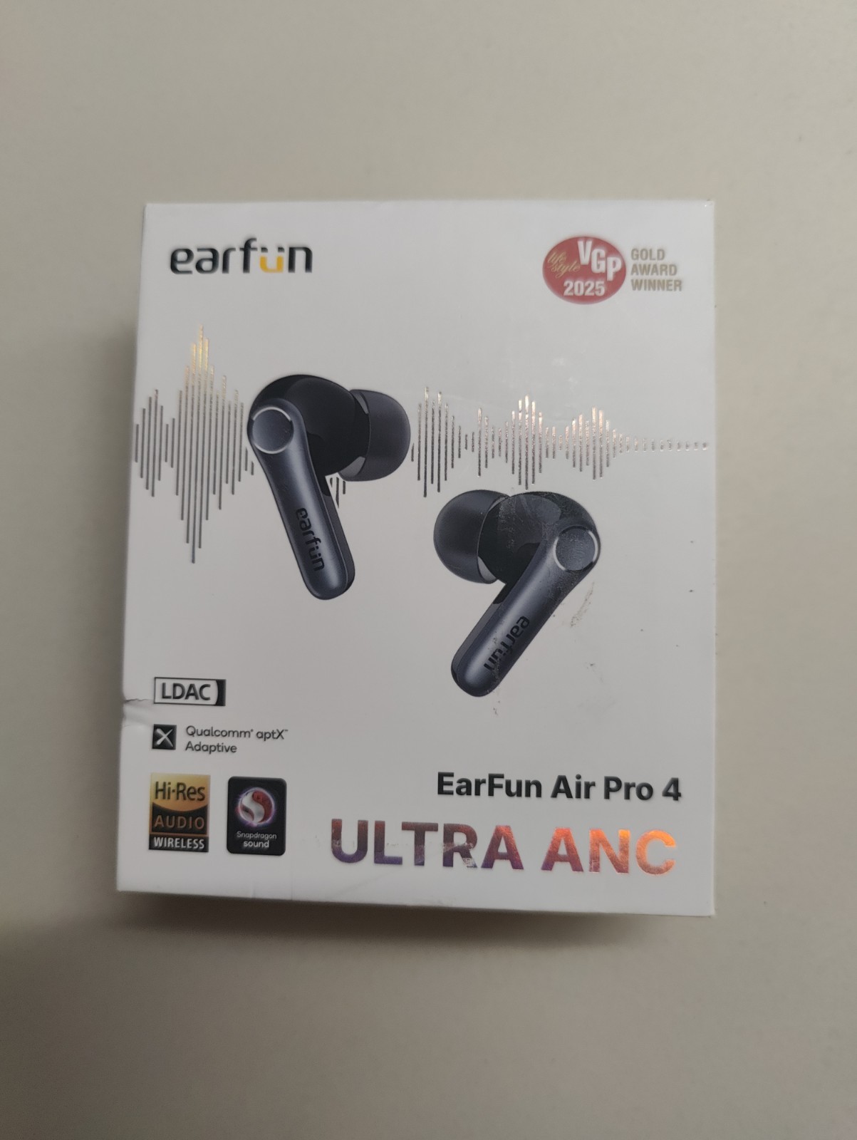 Earfun Air Pro 4 Noise Canceling Earbuds Bluetooth Earphones, Black