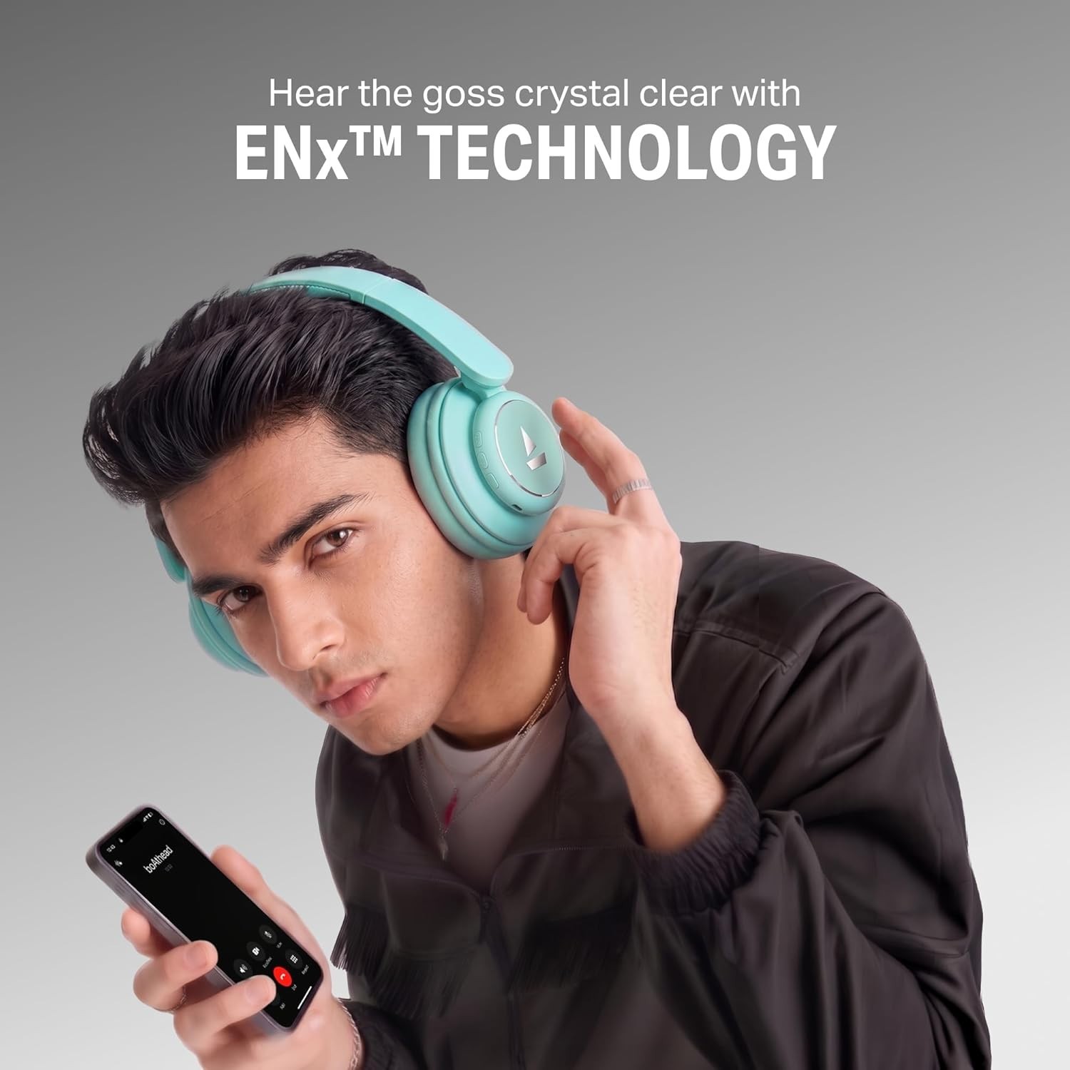 boAt Rockerz Plus 450 ANC BT6.0 Wireless Headphones 80H Hybrid ANC Spatial ENx™