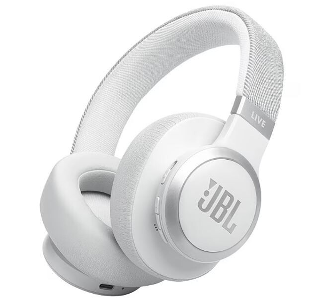 JBL Live 660NC Wireless Over-Ear Headphones – White
