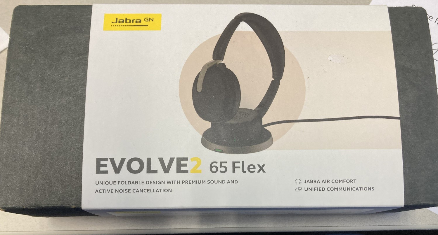 Jabra Evolve2 65 Flex UC USB-C Wireless Headset Charging Pad 26699-989-889