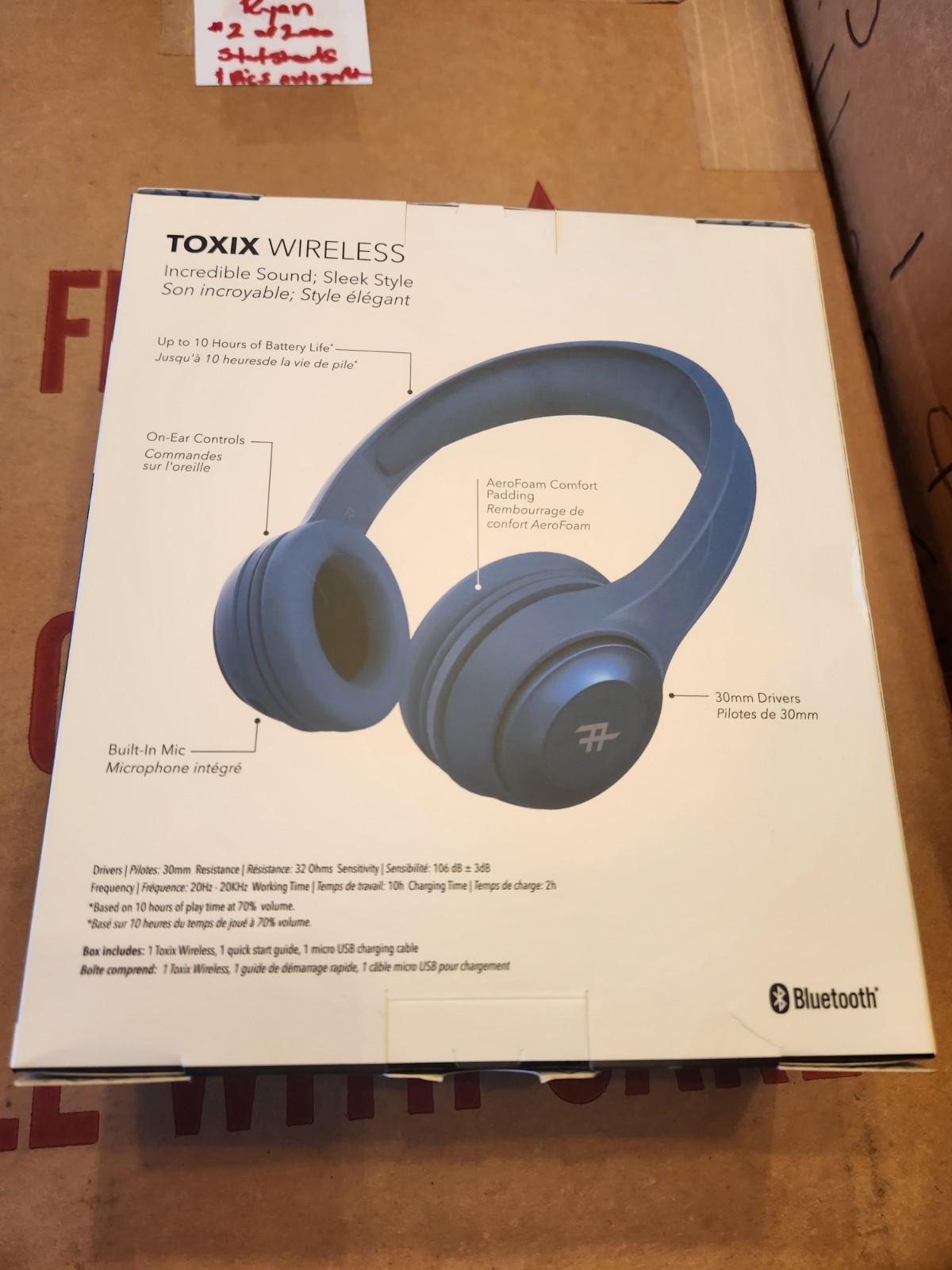 IFROGZ TOXIX WIRELESS HEADPHONES NIB!