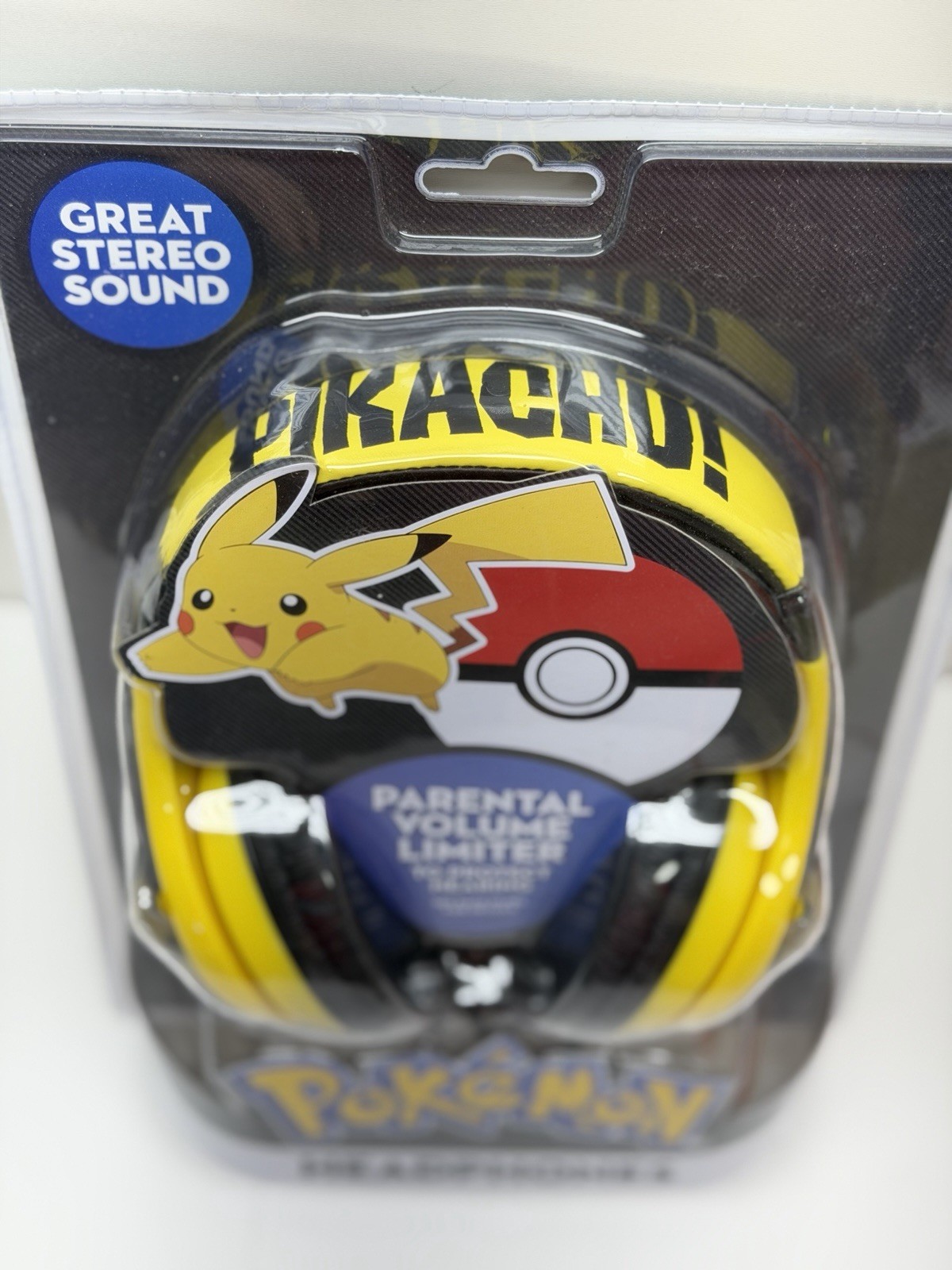 Pokemon Pikachu Kids Headphones Pokemon Company eKids 2018 Brand New Sealed
