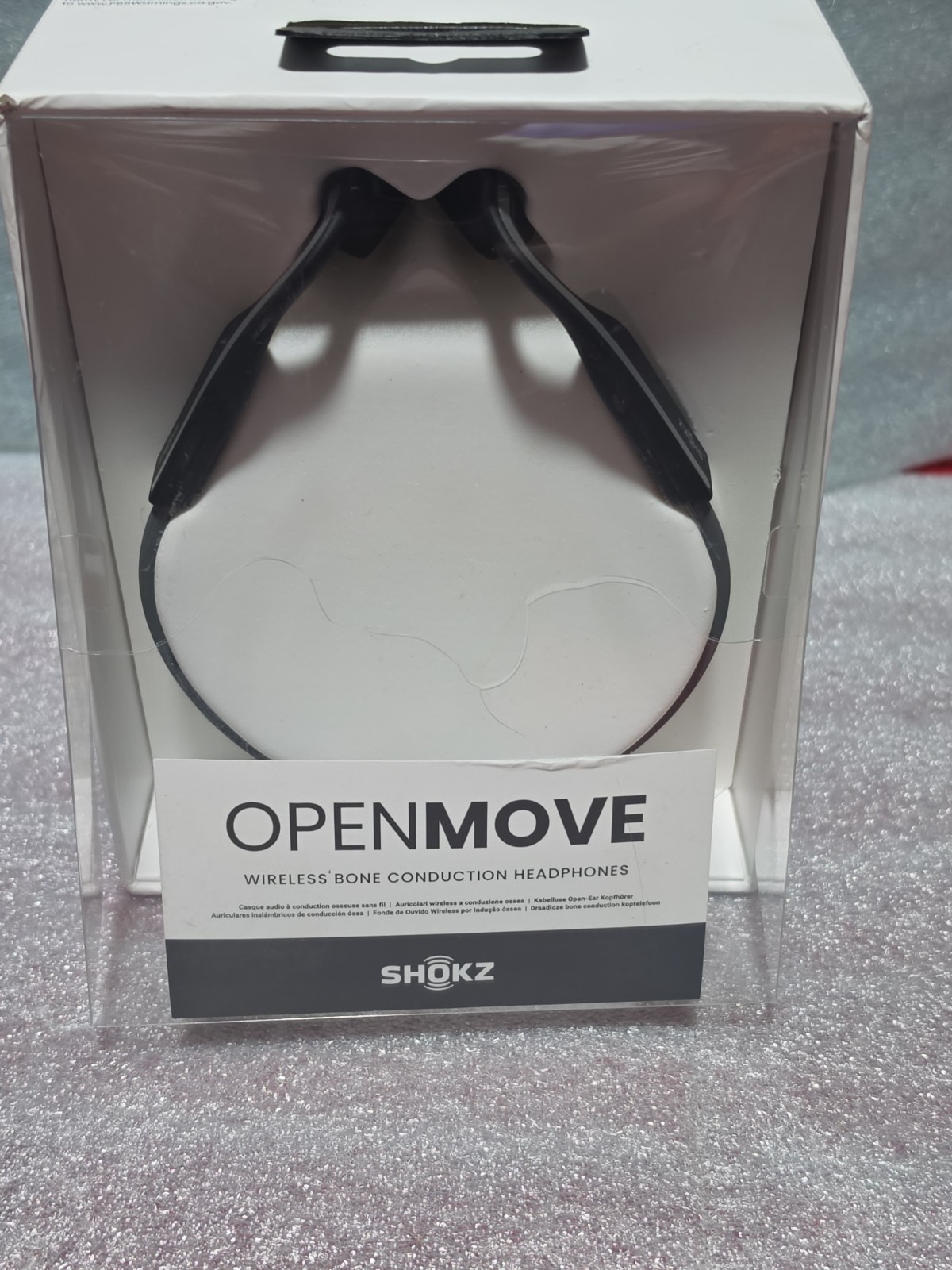 Shokz – OpenMove Bone Conduction Open Ear Lifestyle/Sport Headphones – Gray