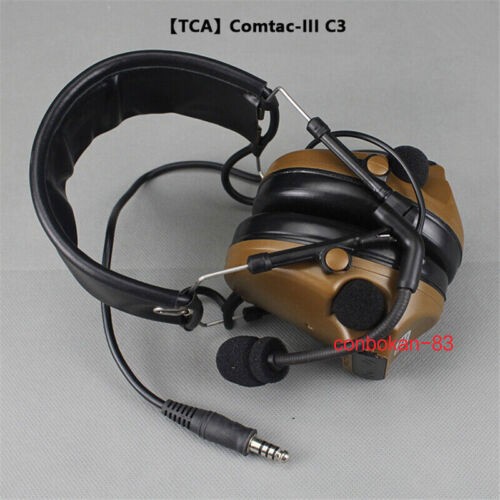 US Comtac III Headset Military Noise Reduction For TCA PRC148 152 Standard Gift