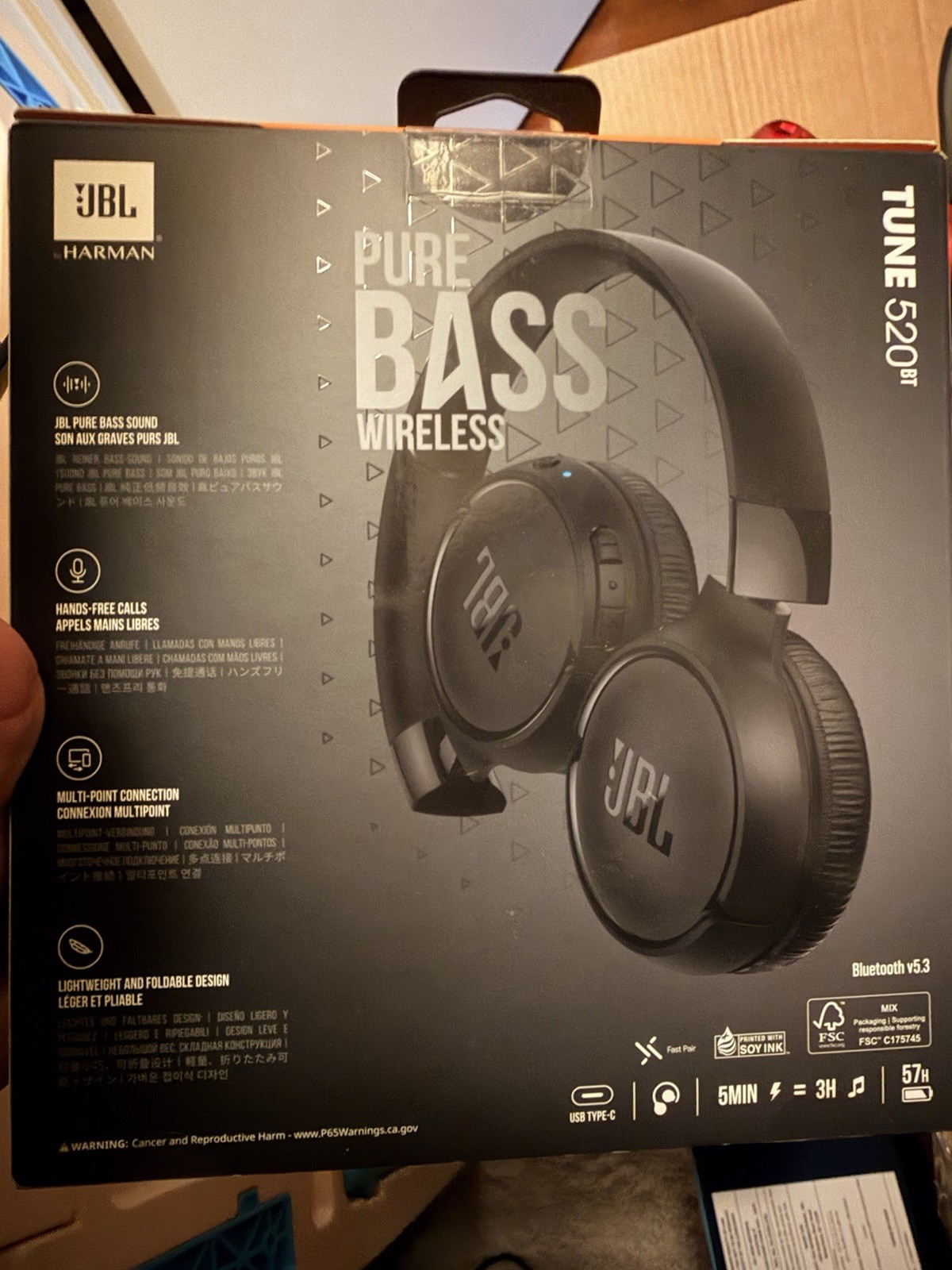 JBL Tune 520BT Wireless Bluetooth Headphones – Brand New Sealed