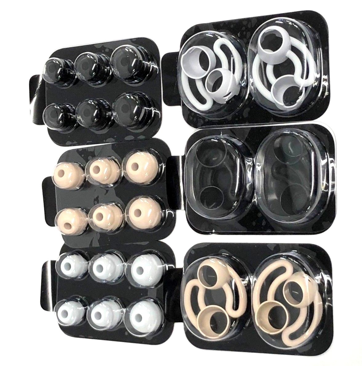 BEATS X UrBeats 3 Rubber Ear Tips Wingtips Tips – Silver Gray White Blue Black