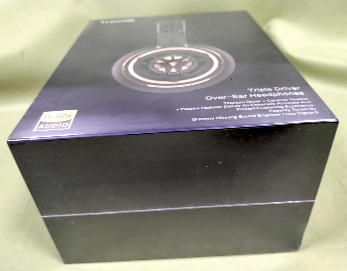 1MORE H1707 Triple Driver Over Ear Headphones Gold Hi-Res New